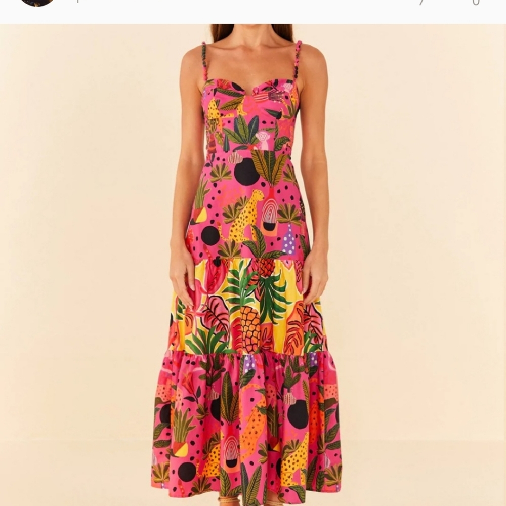 FARM Rio Vibrant Tropical Maxi Dress - Picture 4 of 7